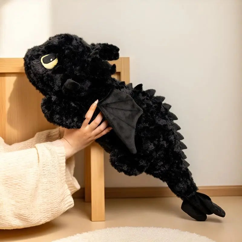 Adorably Little Dragon Doll Stuffed Toothless Plush Toy Simulation Cartoon Anime Sofa Bed Pillow Cushion Kids Xmas Birthday Gift