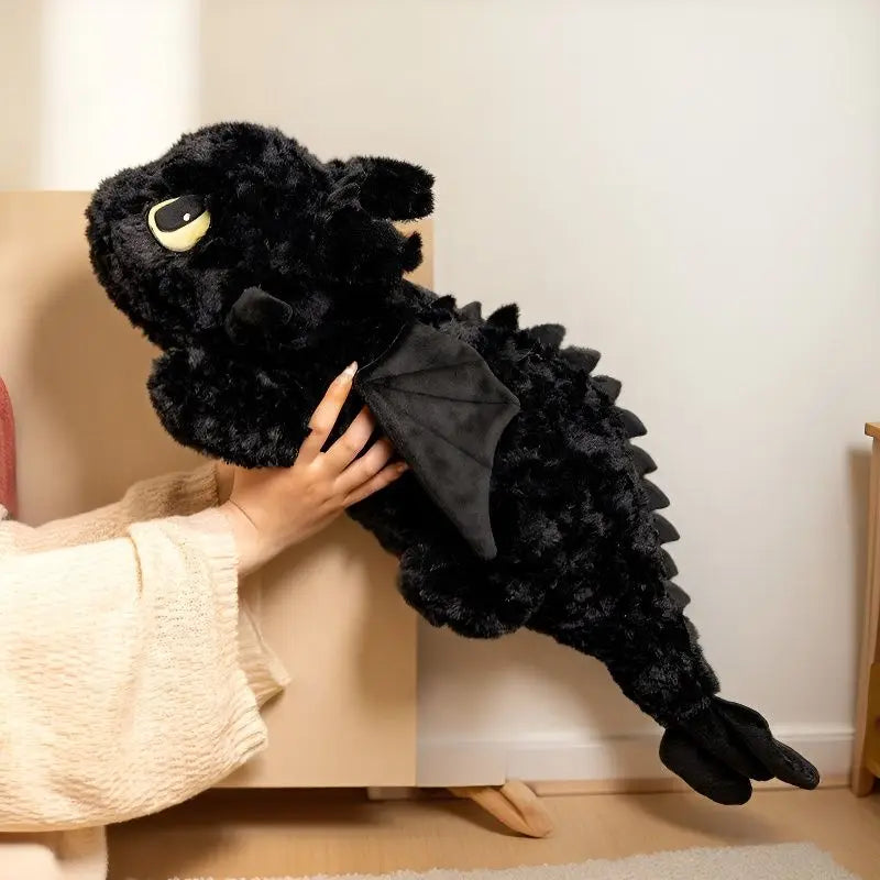 Adorably Little Dragon Doll Stuffed Toothless Plush Toy Simulation Cartoon Anime Sofa Bed Pillow Cushion Kids Xmas Birthday Gift